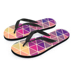 Pastel Geometric Shape Pattern Print Flip Flops