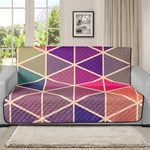 Pastel Geometric Shape Pattern Print Futon Protector