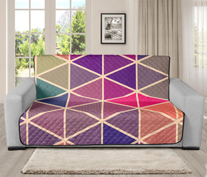 Pastel Geometric Shape Pattern Print Futon Protector