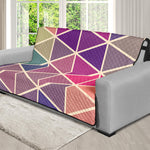 Pastel Geometric Shape Pattern Print Futon Protector