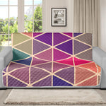 Pastel Geometric Shape Pattern Print Futon Protector