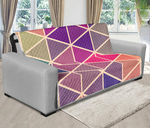 Pastel Geometric Shape Pattern Print Futon Protector