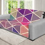 Pastel Geometric Shape Pattern Print Futon Protector