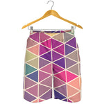 Pastel Geometric Shape Pattern Print Men's Shorts