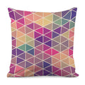 Pastel Geometric Shape Pattern Print Pillow Cover