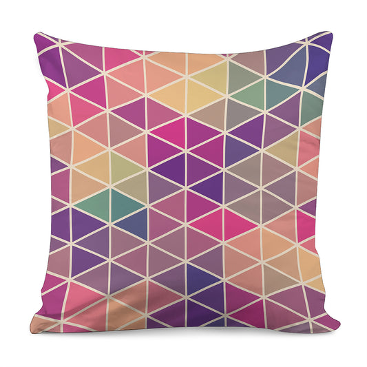 Pastel Geometric Shape Pattern Print Pillow Cover