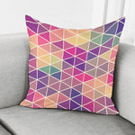 Pastel Geometric Shape Pattern Print Pillow Cover