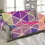 Pastel Geometric Shape Pattern Print Sofa Protector