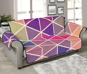 Pastel Geometric Shape Pattern Print Sofa Protector