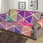 Pastel Geometric Shape Pattern Print Sofa Protector