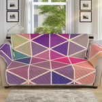 Pastel Geometric Shape Pattern Print Sofa Protector