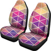 Pastel Geometric Shape Pattern Print Universal Fit Car Seat Covers