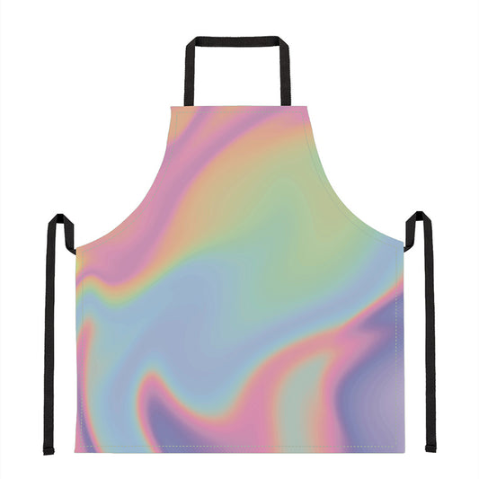 Pastel Holographic Print Apron