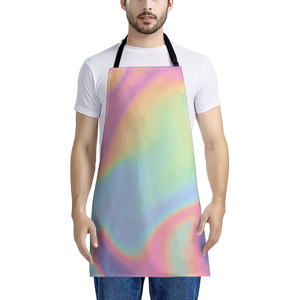 Pastel Holographic Print Apron