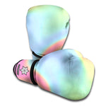 Pastel Holographic Print Boxing Gloves
