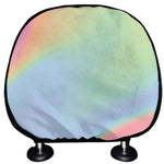 Pastel Holographic Print Car Headrest Covers