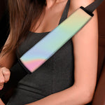 Pastel Holographic Print Car Seat Belt Covers
