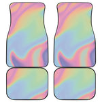 Pastel Holographic Print Front and Back Car Floor Mats