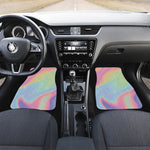 Pastel Holographic Print Front and Back Car Floor Mats
