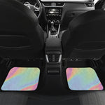 Pastel Holographic Print Front and Back Car Floor Mats