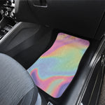 Pastel Holographic Print Front and Back Car Floor Mats