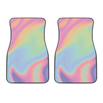 Pastel Holographic Print Front Car Floor Mats