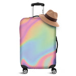 Pastel Holographic Print Luggage Cover