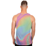 Pastel Holographic Print Men's Tank Top