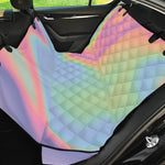 Pastel Holographic Print Pet Car Back Seat Cover