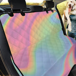 Pastel Holographic Print Pet Car Back Seat Cover