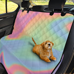Pastel Holographic Print Pet Car Back Seat Cover