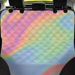 Pastel Holographic Print Pet Car Back Seat Cover