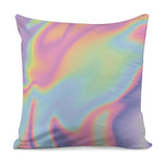 Pastel Holographic Print Pillow Cover