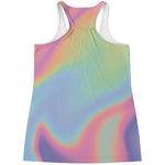 Pastel Holographic Print Women's Racerback Tank Top