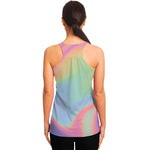 Pastel Holographic Print Women's Racerback Tank Top