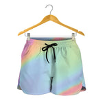 Pastel Holographic Print Women's Shorts