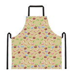 Pastel Macaron Pattern Print Apron