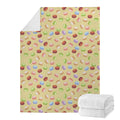 Pastel Macaron Pattern Print Blanket