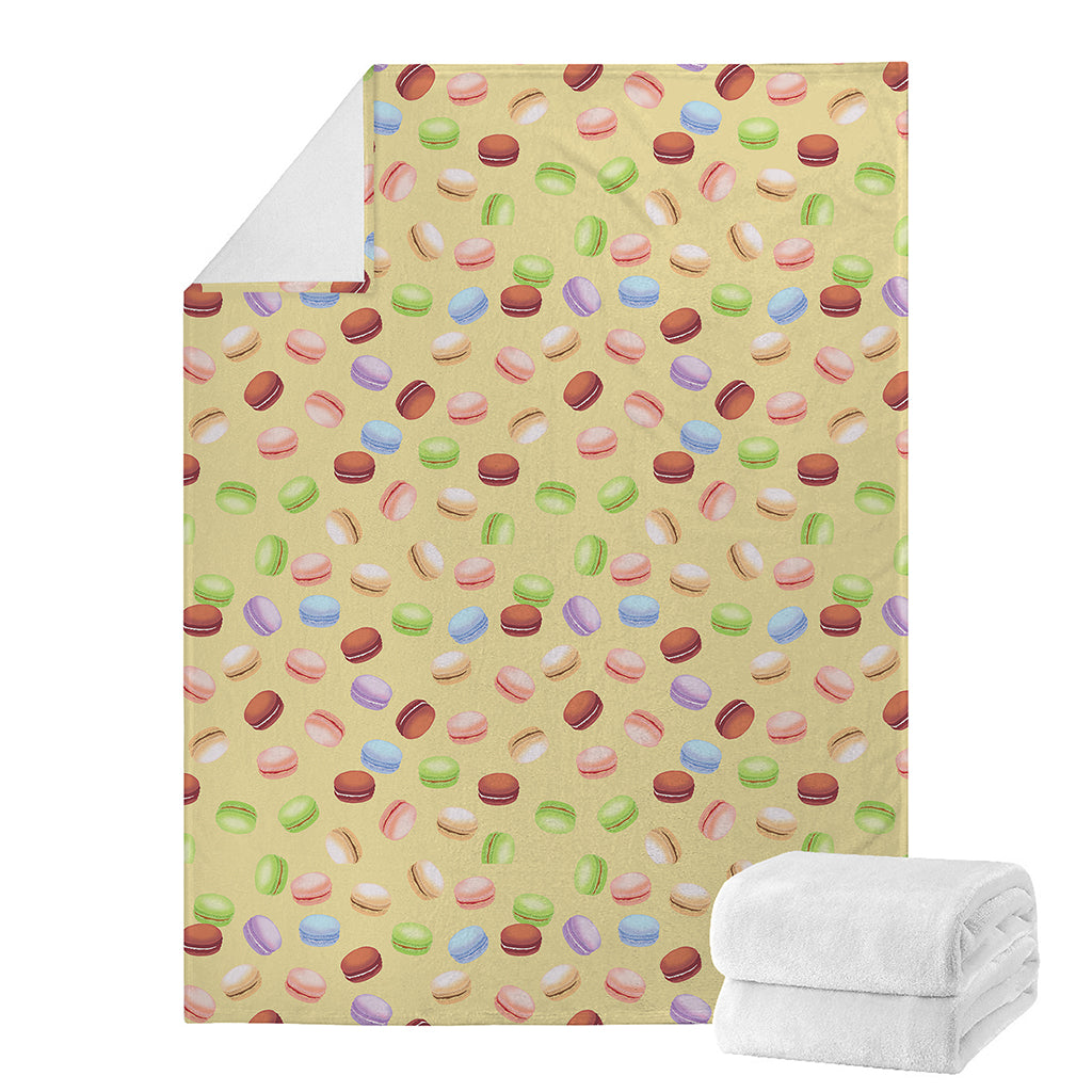 Pastel Macaron Pattern Print Blanket