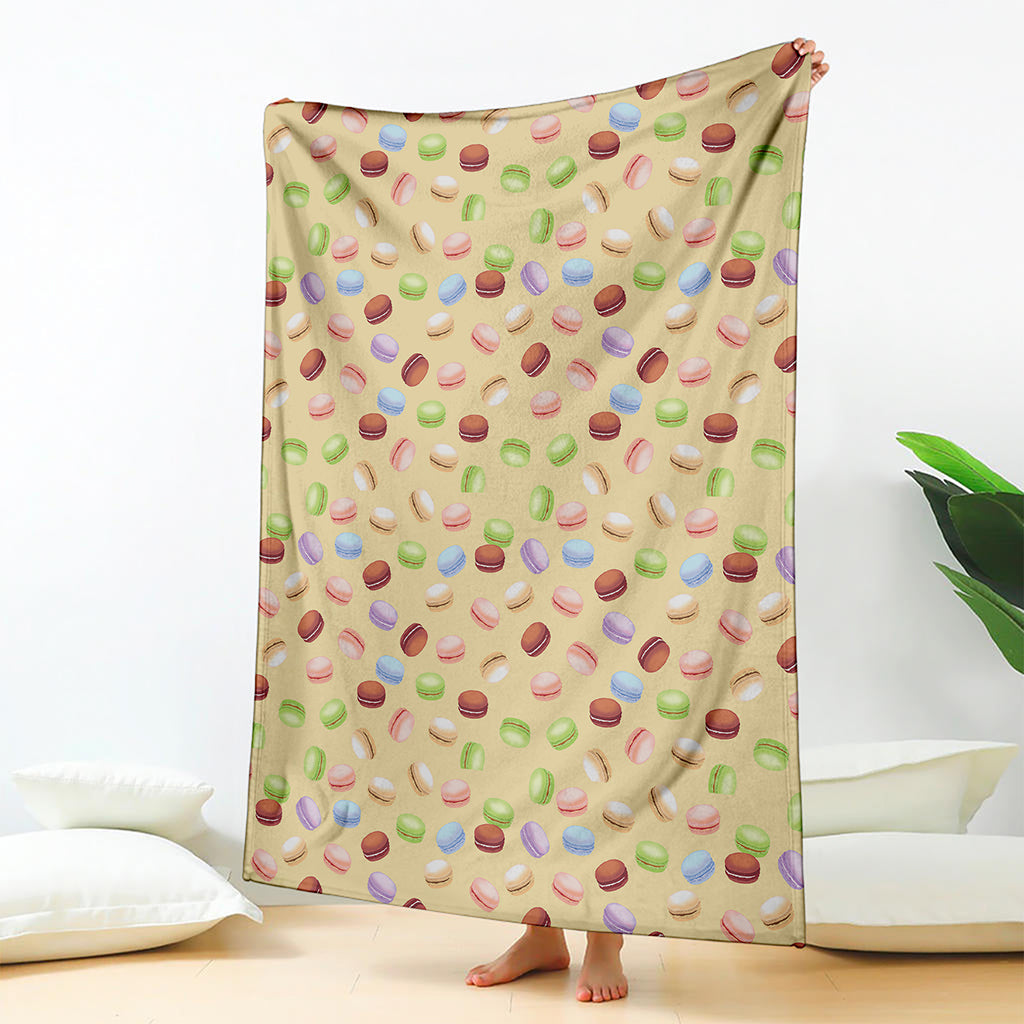 Pastel Macaron Pattern Print Blanket