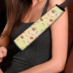 Pastel Macaron Pattern Print Car Seat Belt Covers