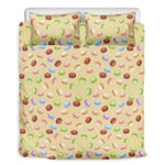 Pastel Macaron Pattern Print Duvet Cover Bedding Set