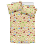 Pastel Macaron Pattern Print Duvet Cover Bedding Set