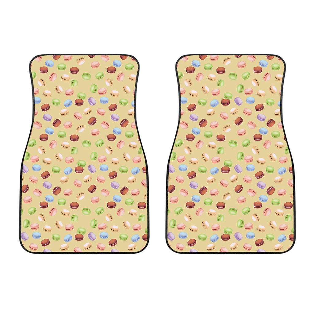 Pastel Macaron Pattern Print Front Car Floor Mats