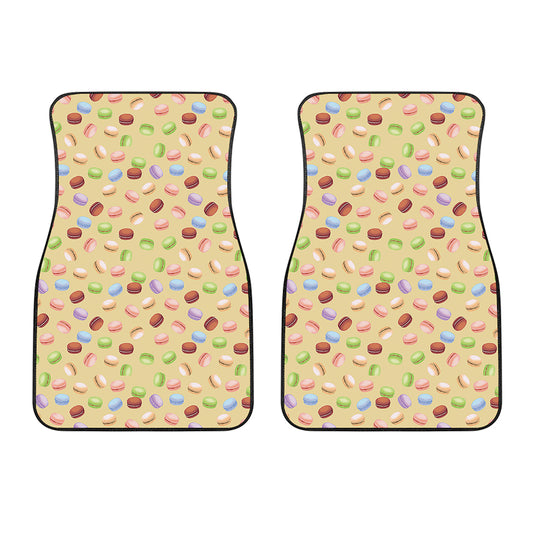 Pastel Macaron Pattern Print Front Car Floor Mats
