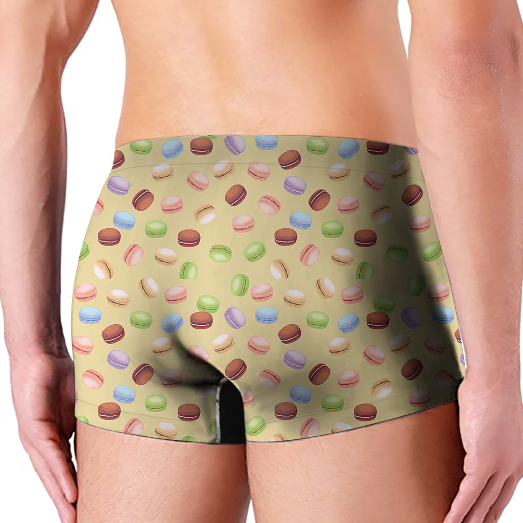 Pastel Macaron Pattern Print Men's Boxer Briefs
