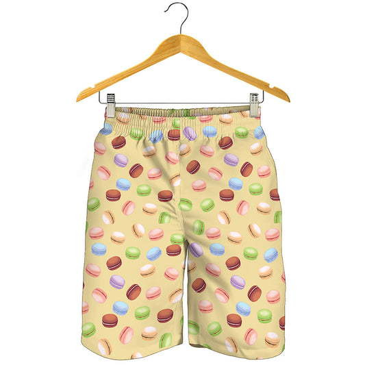 Pastel Macaron Pattern Print Men's Shorts