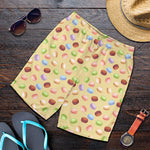 Pastel Macaron Pattern Print Men's Shorts