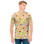 Pastel Macaron Pattern Print Men's T-Shirt