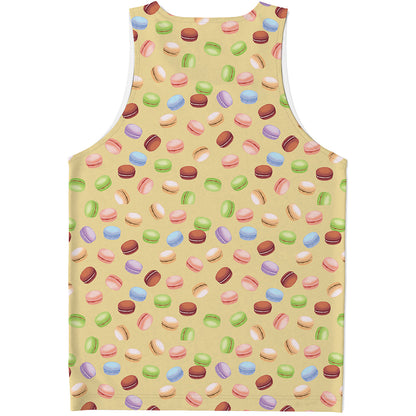 Pastel Macaron Pattern Print Men's Tank Top